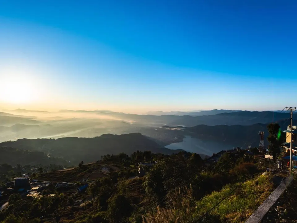 Pokhara sunrise at Sarangkot Hill